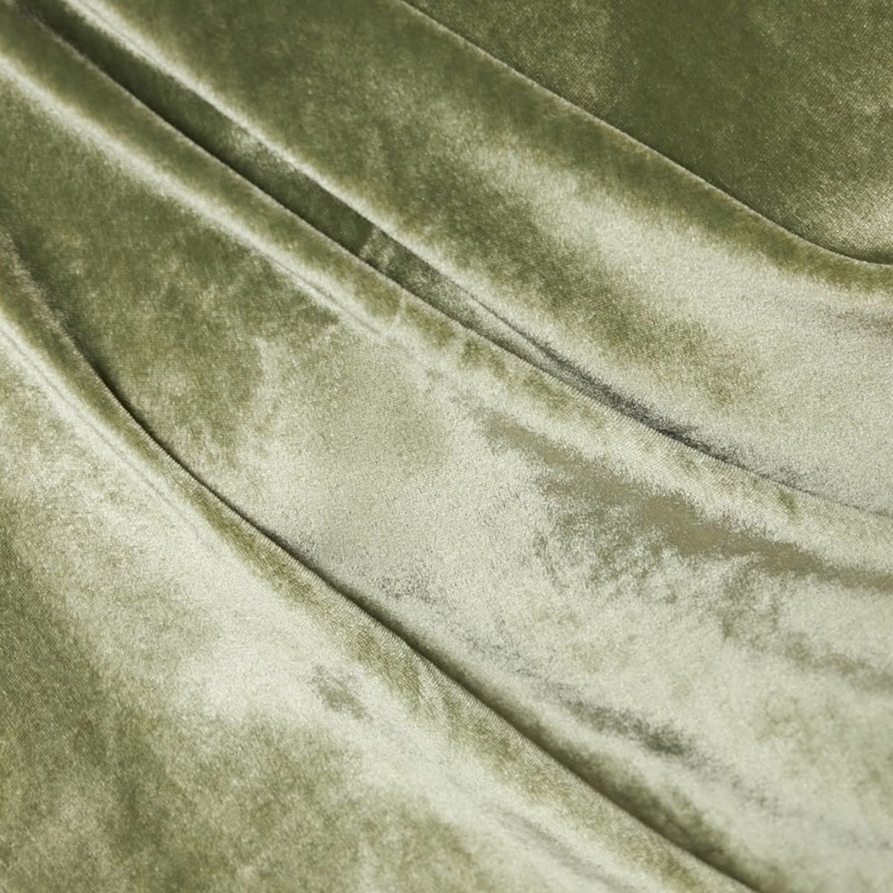 Salamanca Dress by Reformation SZ 6 in Artichoke Velvet. - Picture 13 of 14